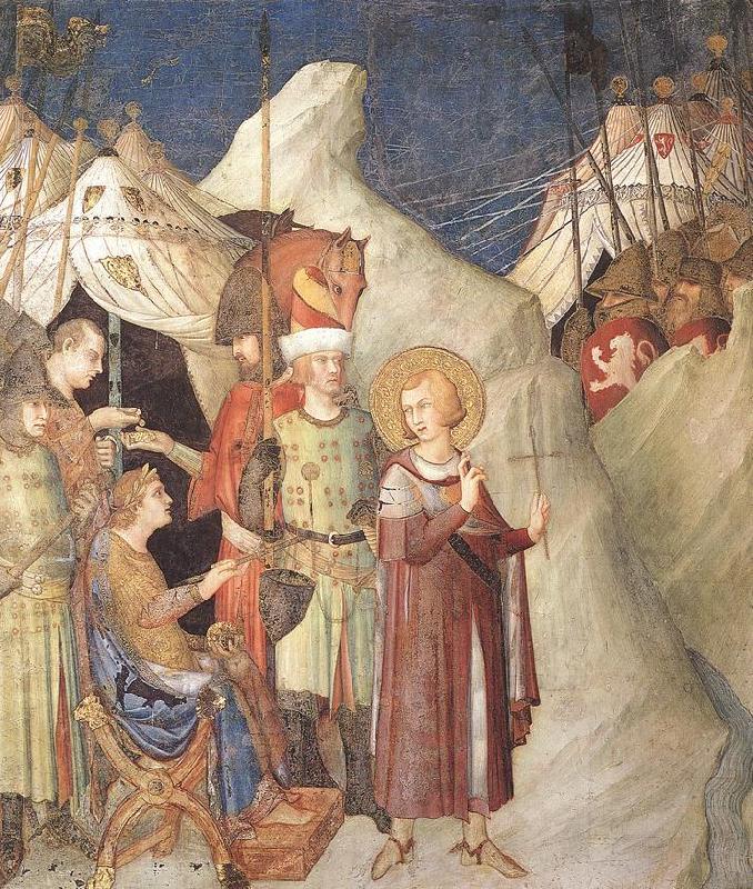 Simone Martini Saint Martin Renounces his Weapons